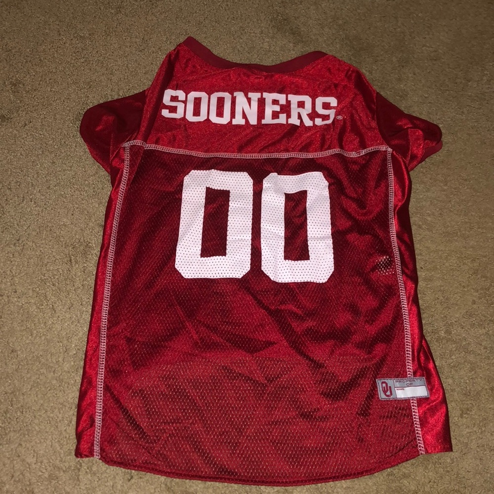 Large Dog’s Oklahoma Sooner’s Jersey